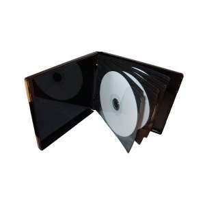  16MM Black DVD Cases (8 Disc) with Black Insert Sleeves 
