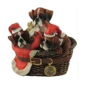  2.75 American Kennel Club Boxers in a Basket Dog 