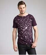 Paul Smith purple cotton galaxy graphic t shirt style# 318948201