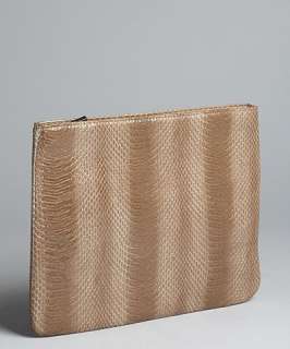 BCBGeneration taupe python embossed faux leather Andy iPad case