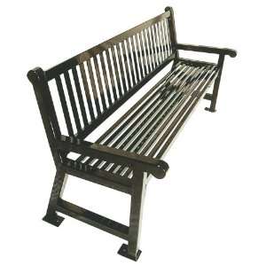   Play 6 Plastic Coated Outdoor Bench with Slat Back