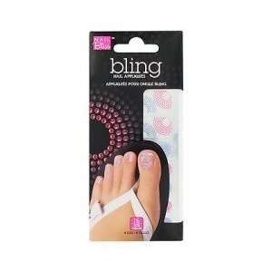  Nail Bliss Bling Toes Pink and Purple Swirls Beauty