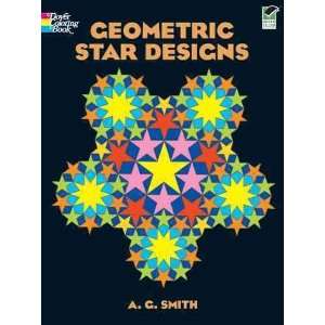  Star Designs Coloring Book[ GEOMETRIC STAR DESIGNS COLORING BOOK 