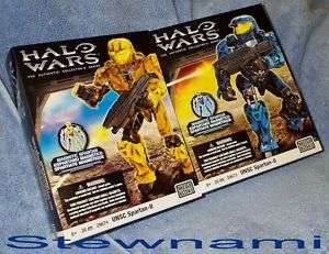 Mega Bloks Halo Wars BLUE & GOLD UNSC SPARTAN Magnetic  
