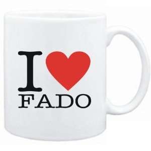  Mug White  I LOVE Fado  Music