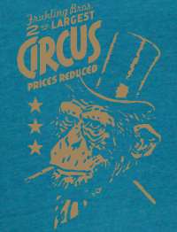 Smoking Circus Monkey on American Apparel TR401 T Shirt  