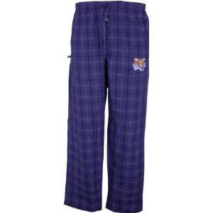   LSU Tigers (Tiger Head) Division Plaid Woven Pants: Sports & Outdoors