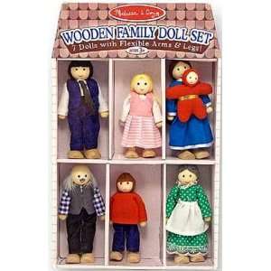  Wooden Family Doll Set Toys & Games