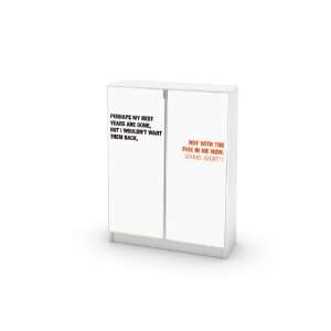  Quote serie Beckett Decal for IKEA Billy Bookcase 2 Doors 