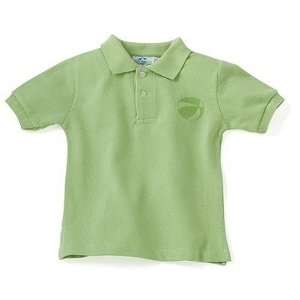  UV Protective Short Sleeve Collared Shirt   Lime 6 Months Baby