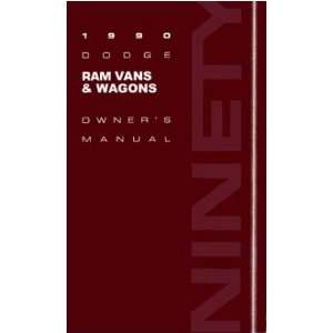  1990 DODGE RAM VAN Owners Manual User Guide Automotive