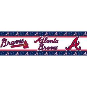  Atlanta Braves 1 Roll 15ft Wall Paper Border Sports 