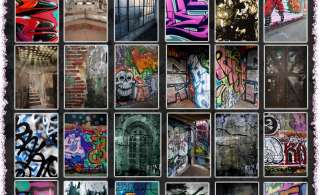 101 URBAN GRAFFITI GRUNGE DIGITAL PHOTO BACKGROUNDS DISC,  
