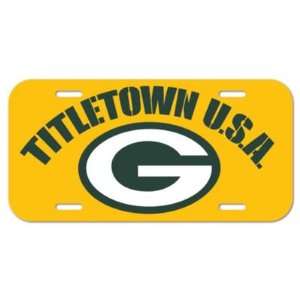  GREEN BAY PACKERS OFFICIAL LOGO LICENSE PLATE: Sports 