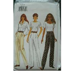MISSES PANTS SIZE 12 14 16 VERY EASY BUTTERICK FAST & EASY PATTERN 
