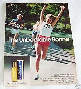 1977 Bonne Bell cologne Girl runner 1 Page VINTAGE AD  