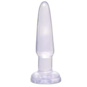  Basix 3.5in Beginner Butt Plug Clear (Package of 2 