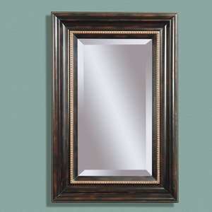  Bassett Mirror Copper Cafe Rectangular Mirror