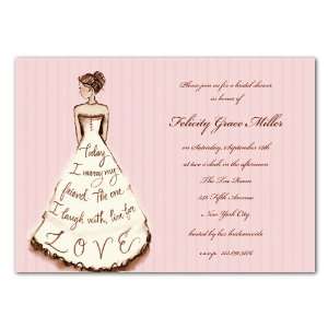  Marry My Friend Pink Invitation Baby