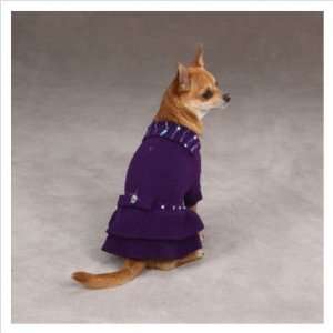   Side Collection Ultra Violet Knit Dog Dress   Teacup
