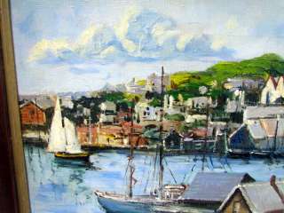   Gloucester,Ma oil Painting attributed to Max Kuehne,   