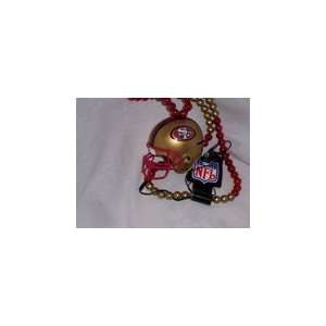 NFL San Francisco 49ers Helmet Mardi Gras Bead AM/FM Radio *SALE 