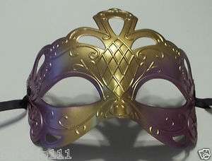   Gold Diamond Cut Venetian Mardi Gras Masquerade Party Mask  