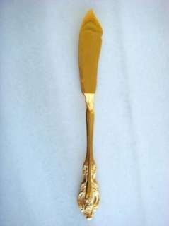 Golden Artistry Oneida Butter Spreader Knife 6 3/4  
