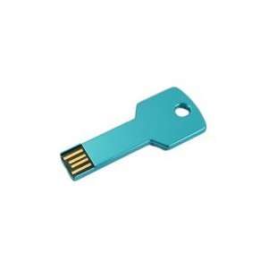  1GB Metal Key Shaped USB Flash Drive Blue: Electronics