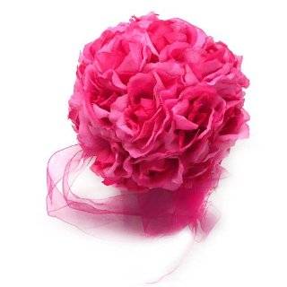 Flower Balls Dark Pink Wedding Decorations