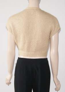 ANN TAYLOR TIE FRONT CROP SWEATER TOP SZ SMALL NEW NWT  