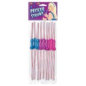  Fun Color Pecker Straws Multi