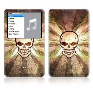   iPod 6th Gen Classic Decal Skin   Laughing Skull 