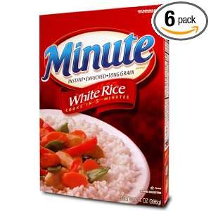 Minute Rice Long Grain Rice, 14 Ounce (Pack of 6)  Grocery 