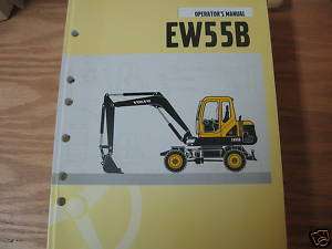 Volvo EW55B Wheeled Excavator Operators Manual  