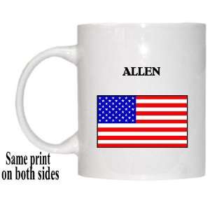  US Flag   Allen, Texas (TX) Mug 
