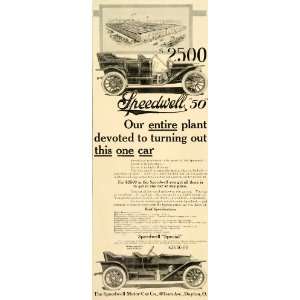  1909 Ad Speedwell 50 Car Antique Automobile Factory 