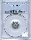 1851 Silver 3 Cent AU UNC READ  