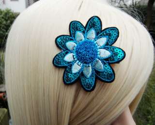 Wholesale 5 Pieces Glitter Little GirlsFlower Hair Clip Jewelry EI481 