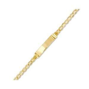   10K Gold ID Mariner Chain Bracelet   6 GOLD BABY BRACELETS: Jewelry