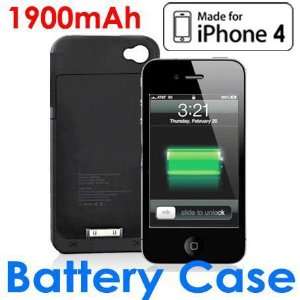  iPhone 4S Battery Case (Black) Cell Phones & Accessories
