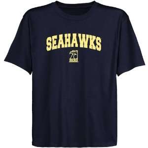  UNC Wilmington Seahawks Youth Navy Blue Logo Arch T shirt 