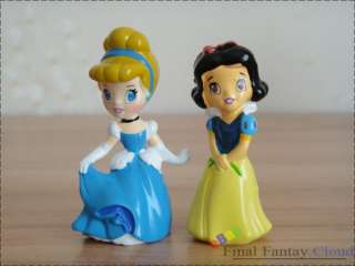   Princess Cake Topper Figures Snow White Cinderella Mermaid Aurora