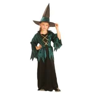 Gothic Witch Childs Halloween Fancy Dress Costume L 146cms : Toys 