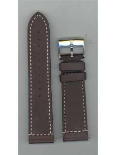 Swiss Army 23mm Brown Leather Watch Band #004098  