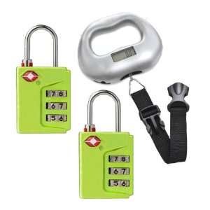   set of 2 TSA Approved 3 Dial Combination Luggage lock