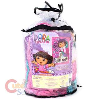 Dora The Explorer Dora Raschel Plush Throw Tiwn Blanket :60 x 80 