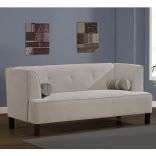 SAND COLOR CLASSIC RETRO STYLE MODERN SOFA COUCH NEW  