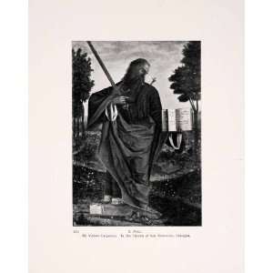 1907 Print Vittore Carpaccio Saint Paul Iconography Religious 