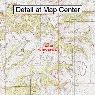  USGS Topographic Quadrangle Map   Osgood, Missouri (Folded 